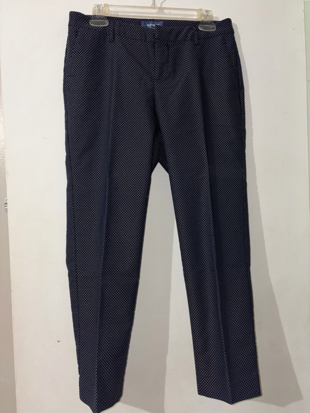 Old Navy Navy Micro-Print Women's Trousers